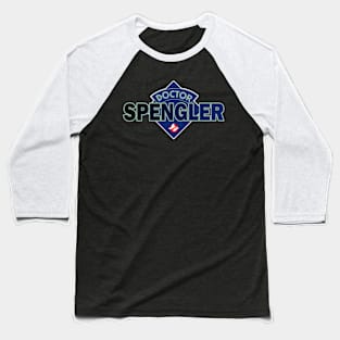 Doctor Egon Spengler - Ghostbusters - Doctor Who Style Logo Baseball T-Shirt